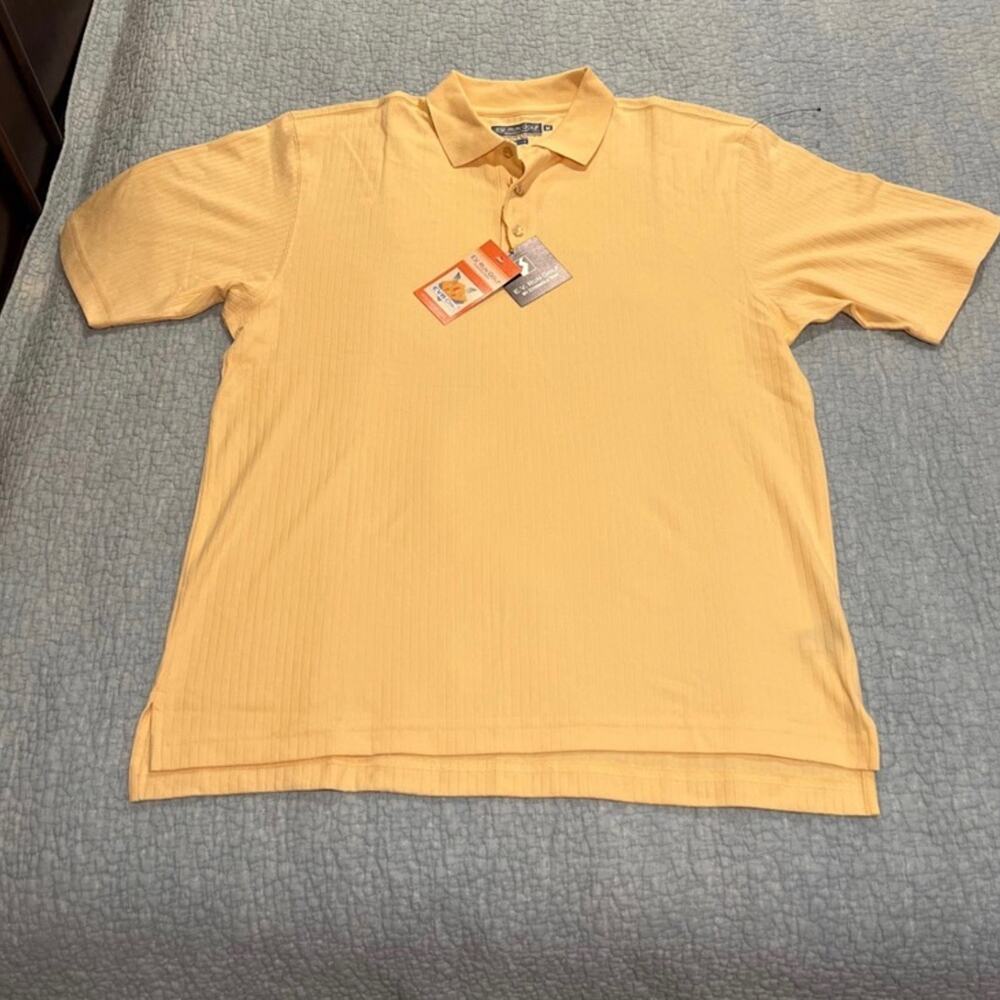 Eversole Run Men's Yellow Golf Polo - NWT